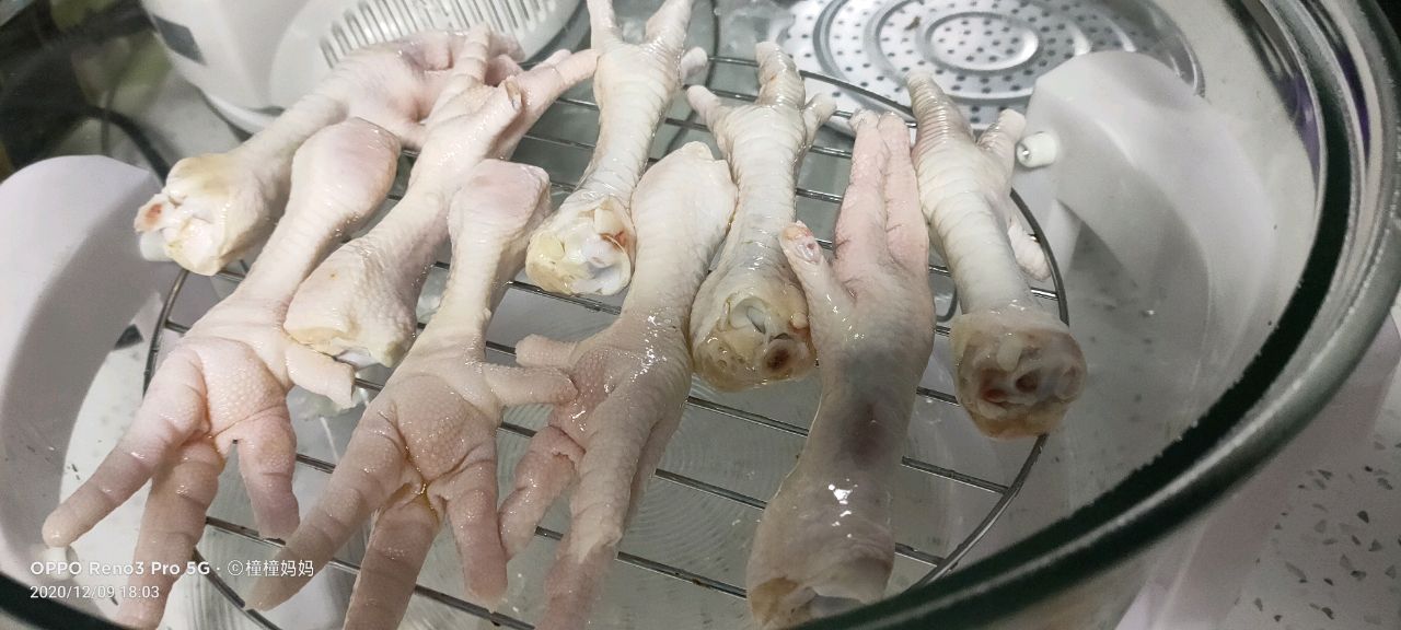 生烤鸡爪