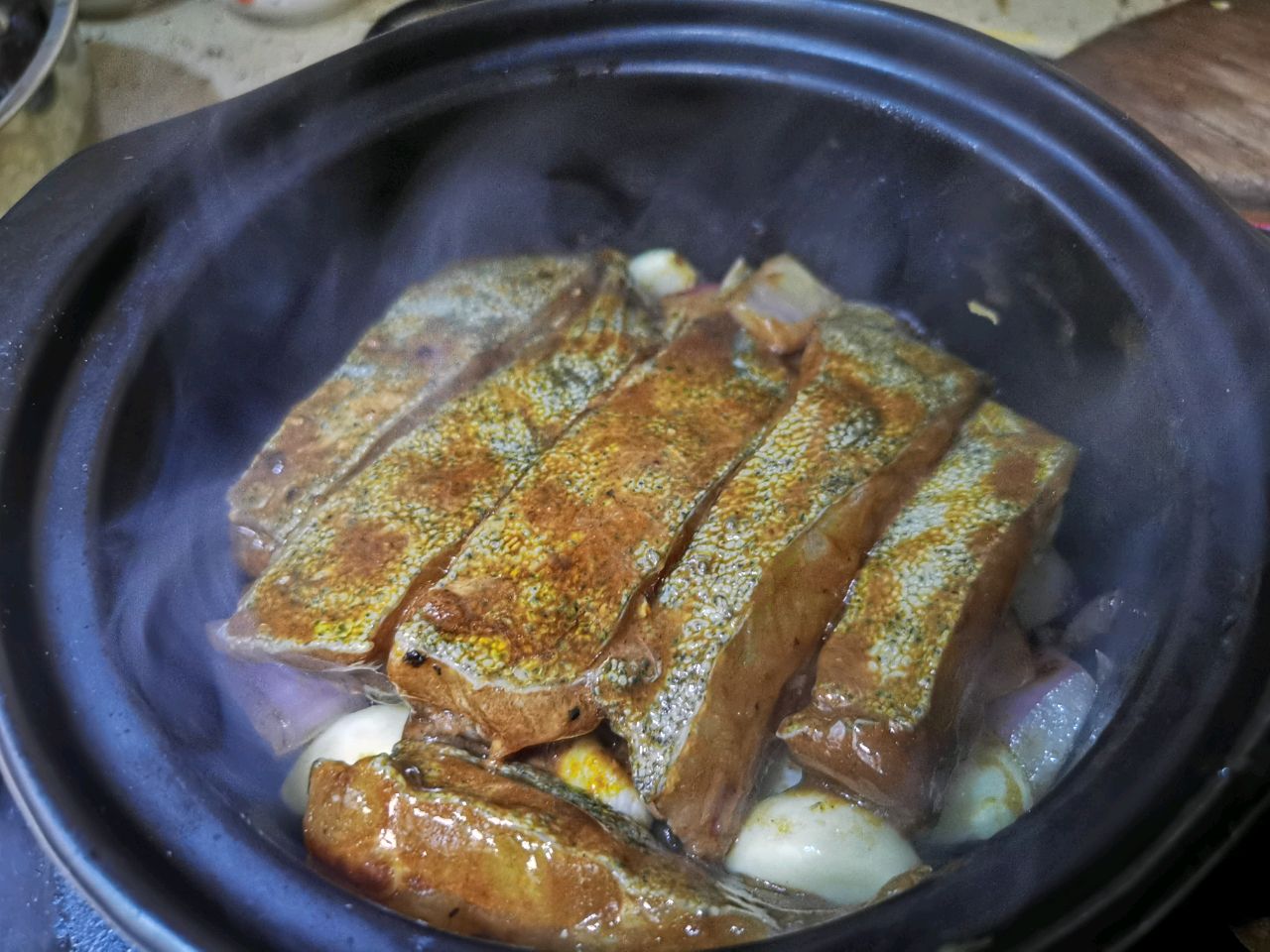 生焖#耗油多宝鱼