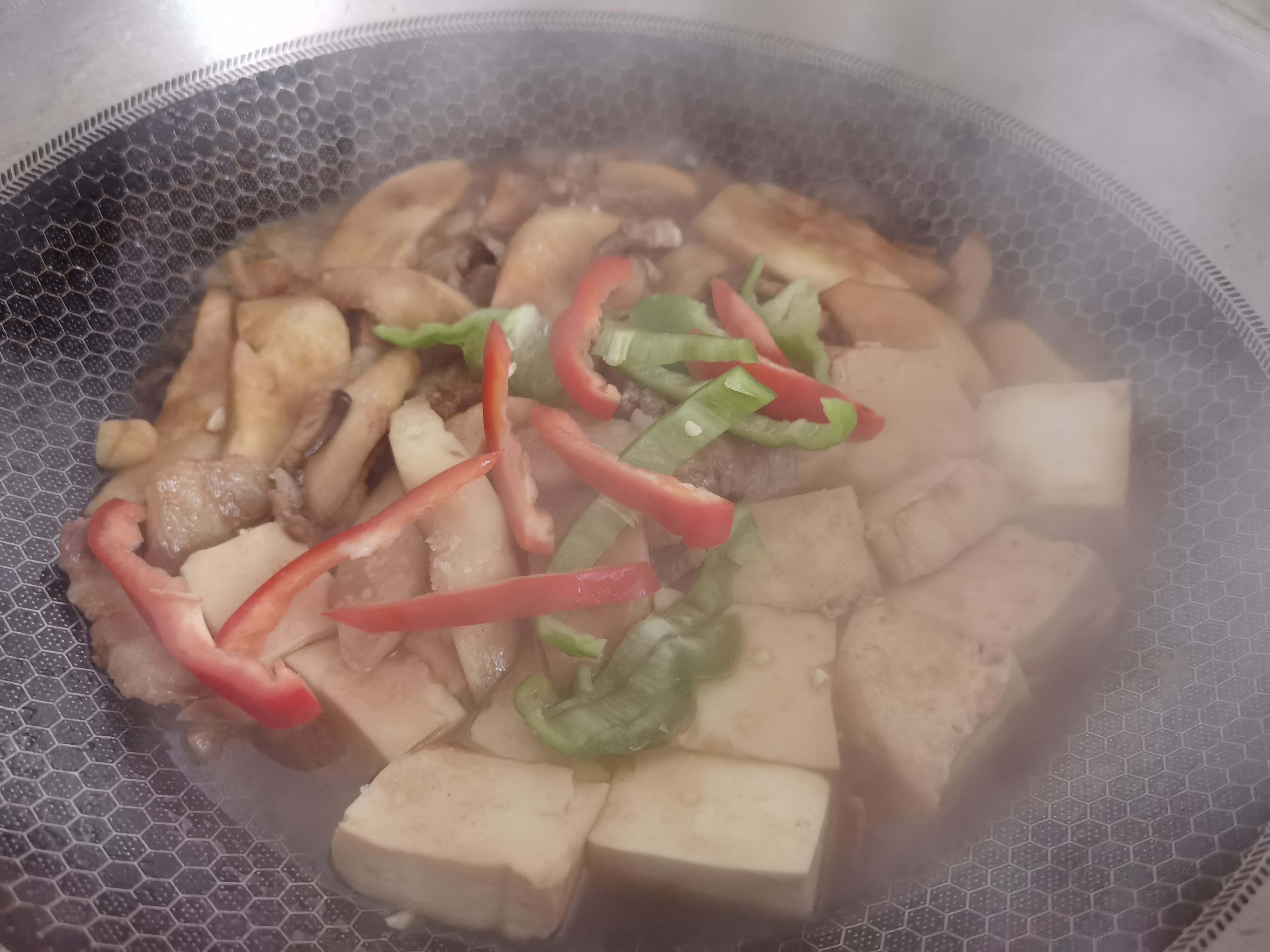 十分钟快手菜——杏鲍菇烧豆腐