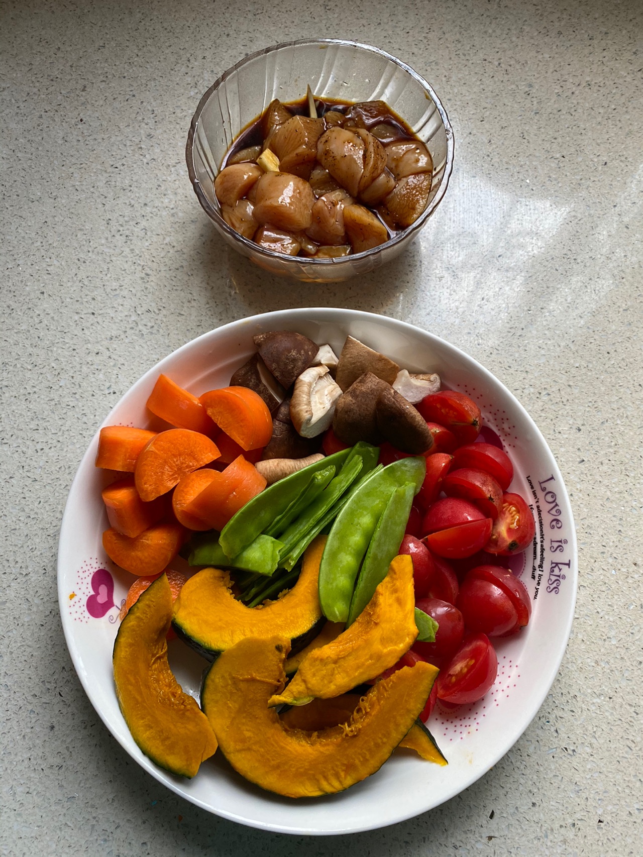 时蔬烤鸡胸肉