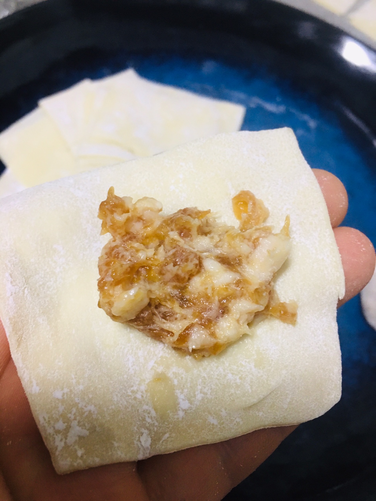 手擀小馄饨皮