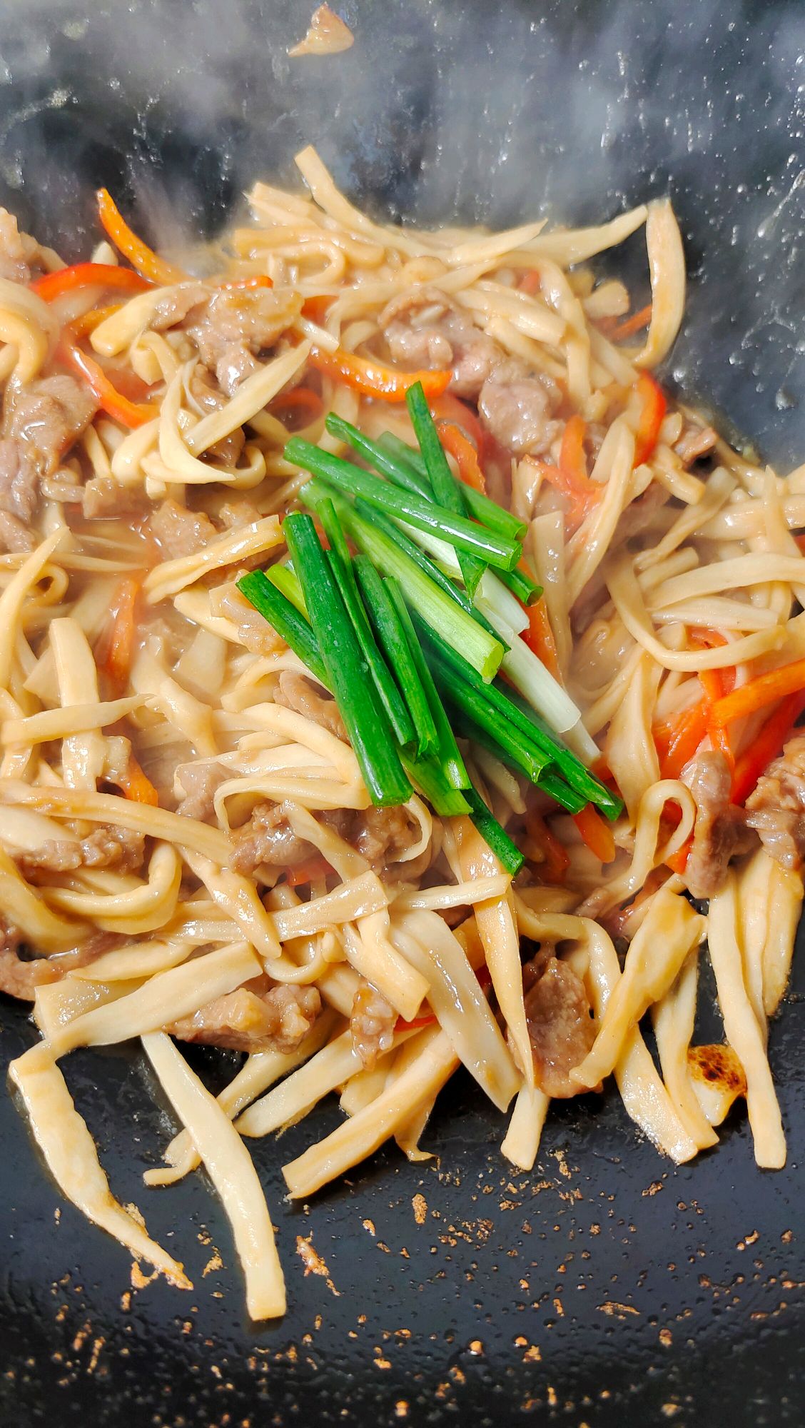 手撕杏鲍菇炒肉