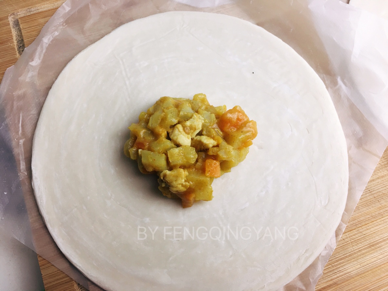 手抓饼版的咖喱馅饼