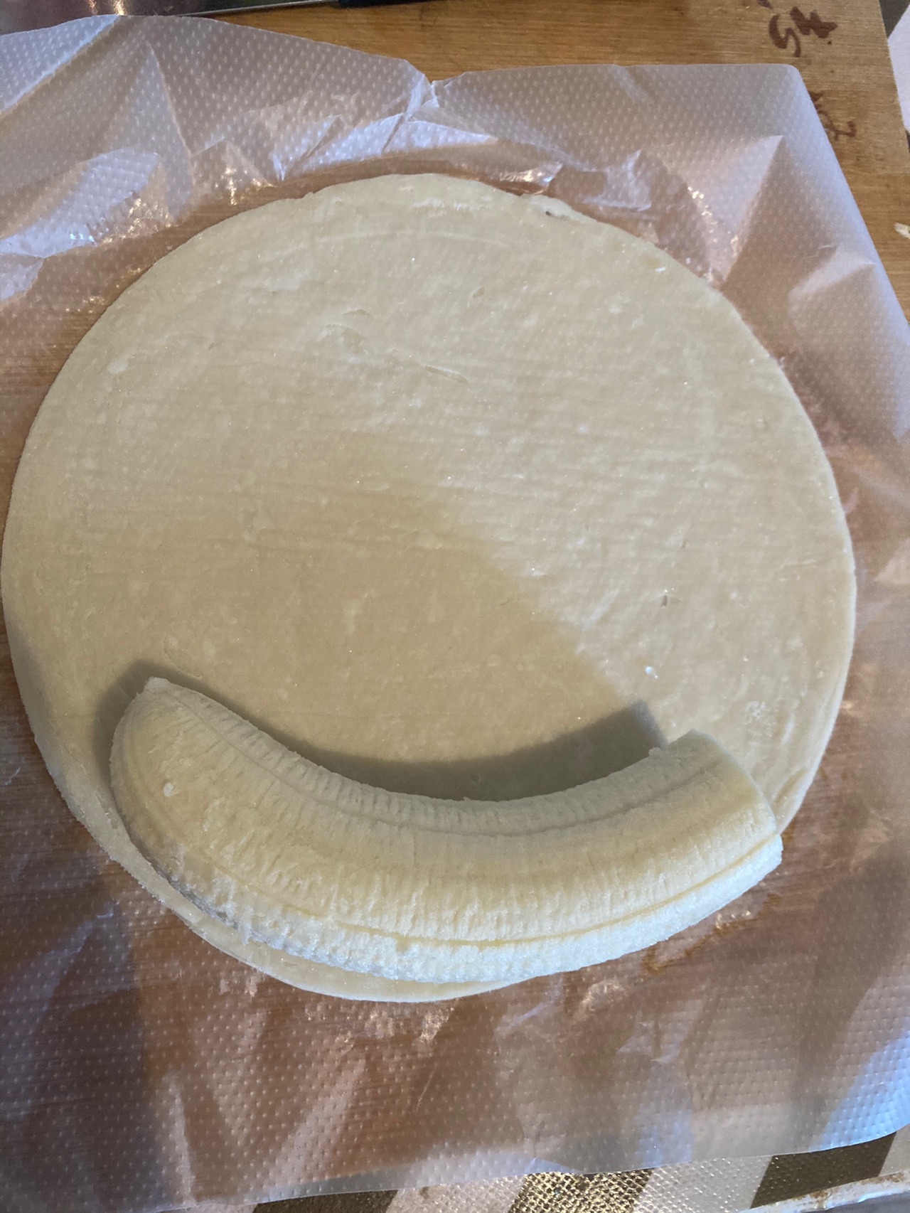 手抓饼版香蕉派，火腿版