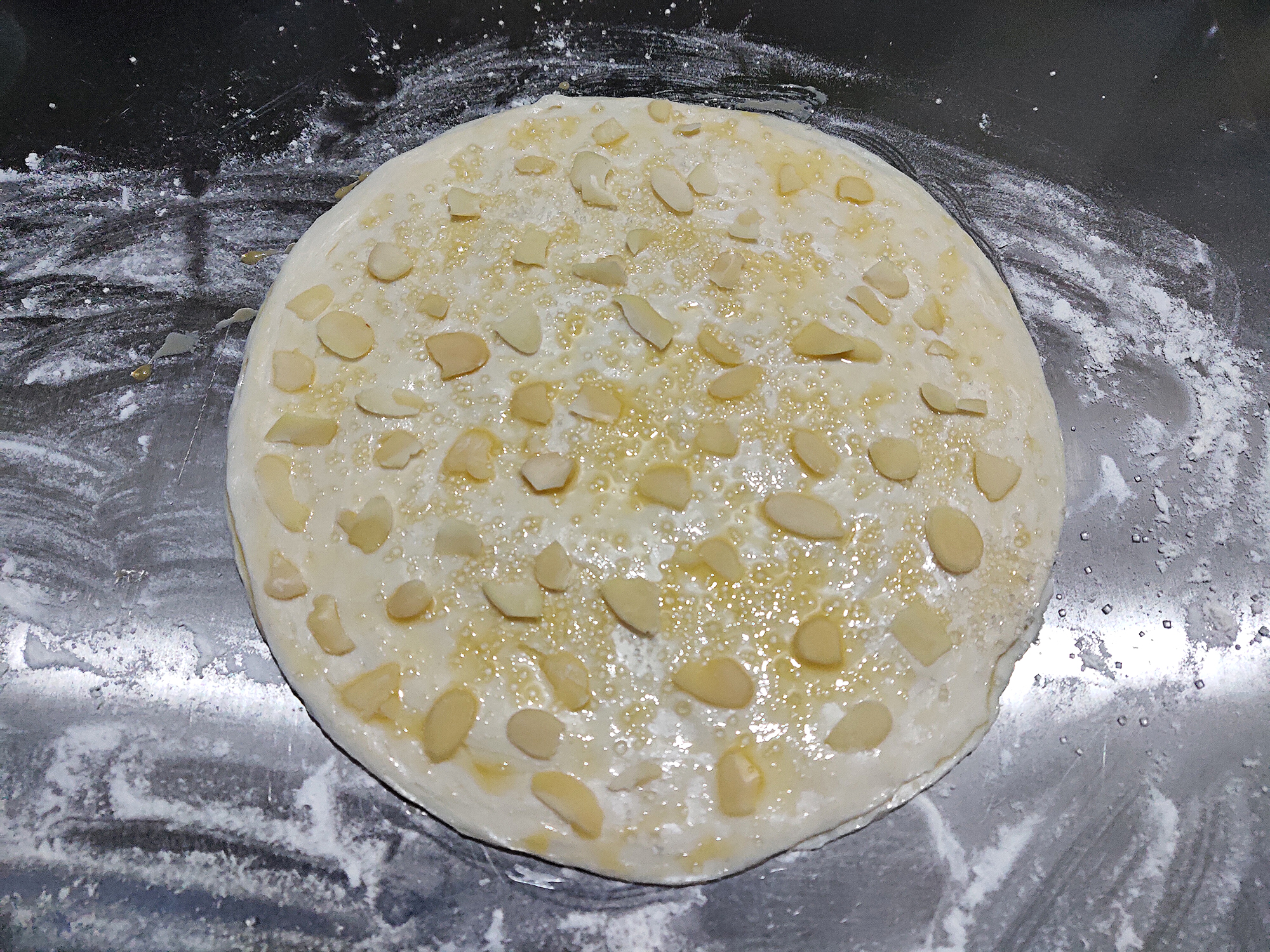 手抓饼版杏仁千层酥