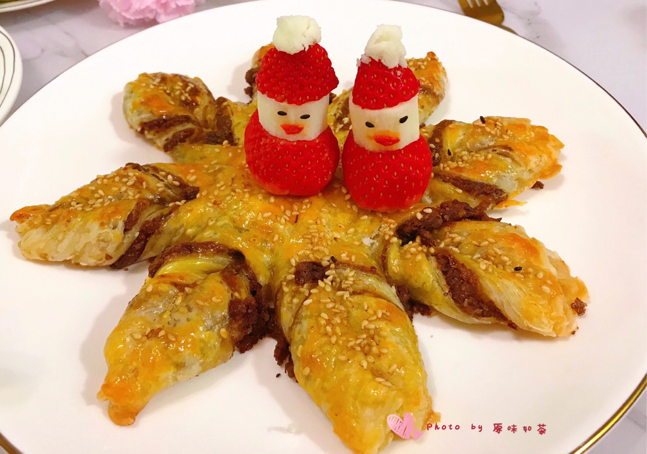 手抓饼豆沙雪花酥