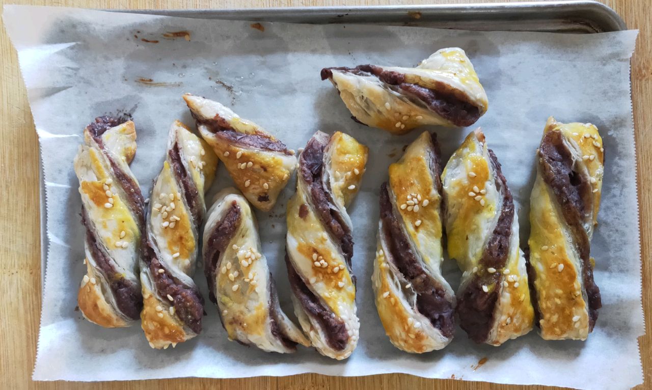 手抓饼红豆酥