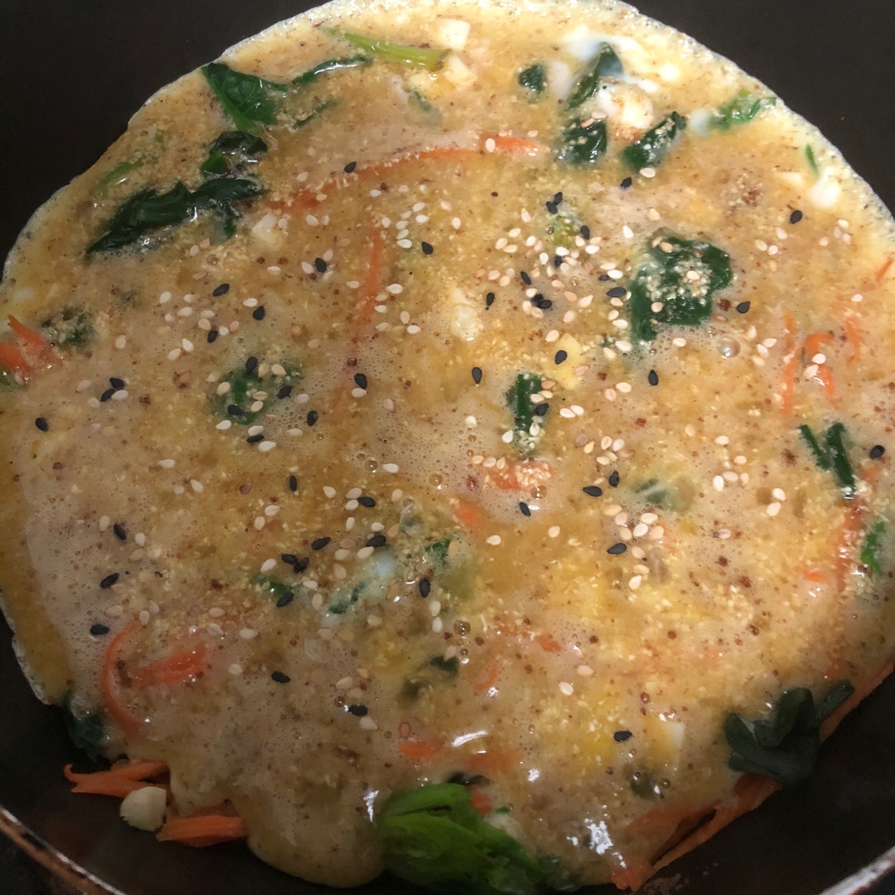 蔬菜燕麦蛋饼