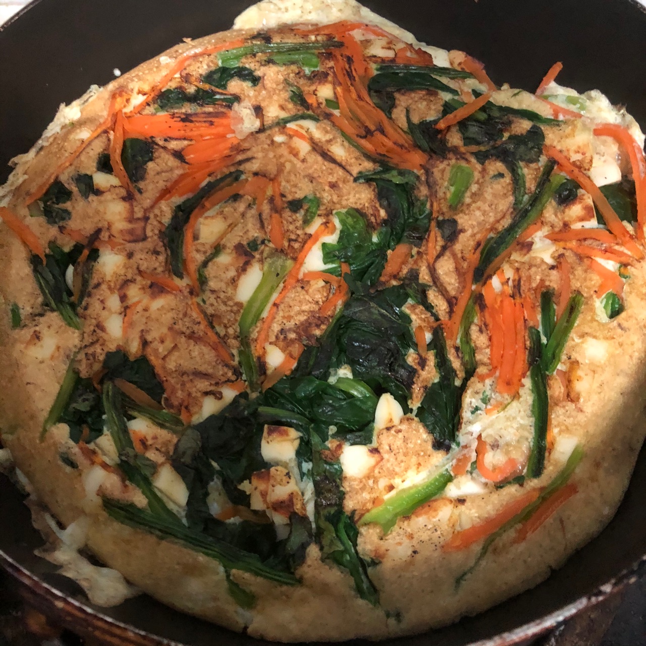 蔬菜燕麦蛋饼