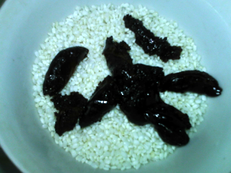 薯干果脯红糖八宝饭