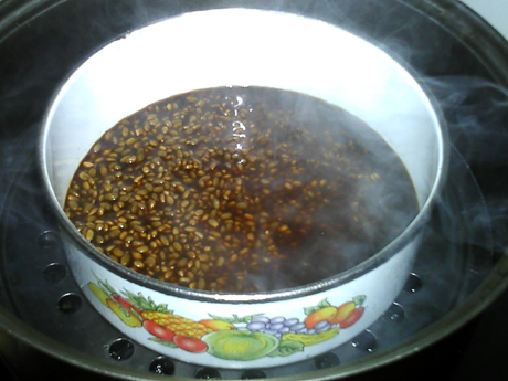 薯干果脯红糖八宝饭