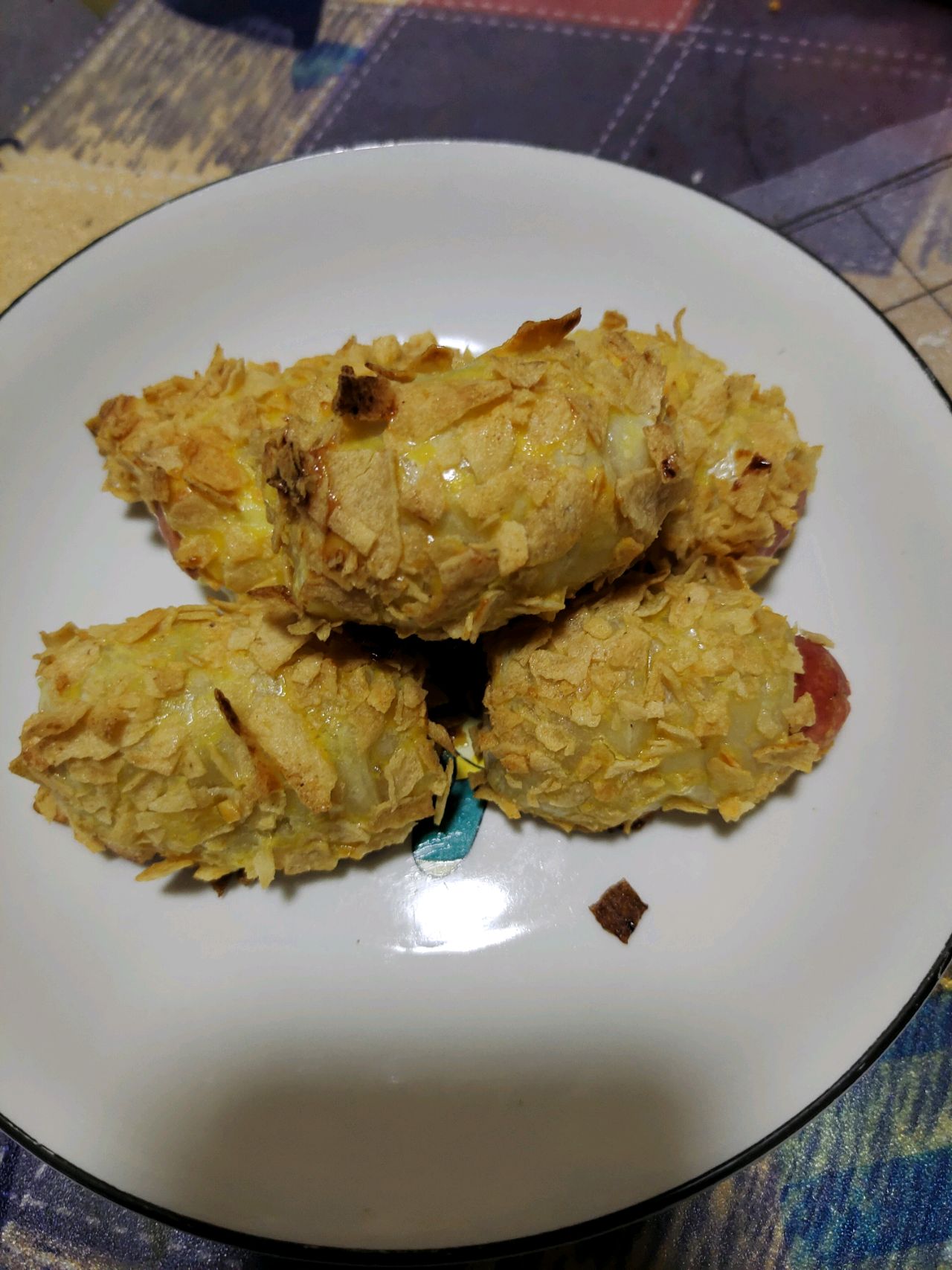 薯片火腿卷