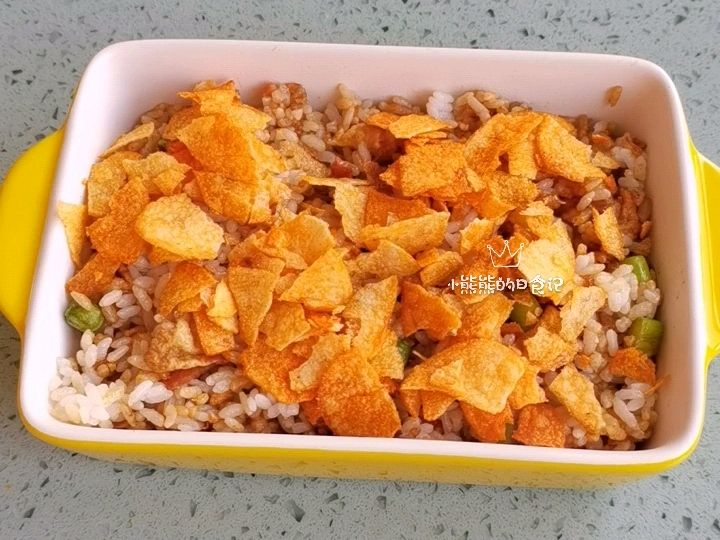 薯片焗饭｜薯片脆脆，米饭香香