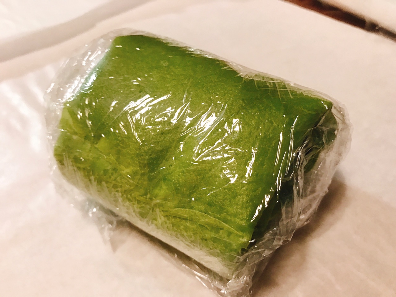 爽口清新的抹茶毛巾卷