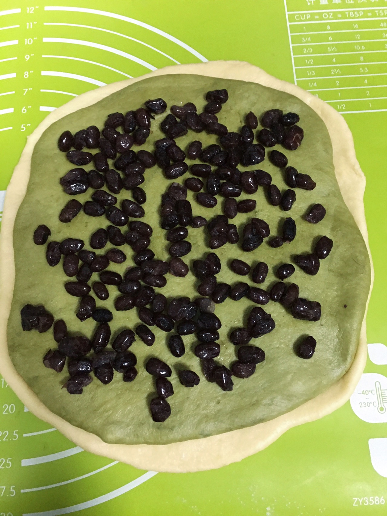 双色抹茶蜜豆吐司