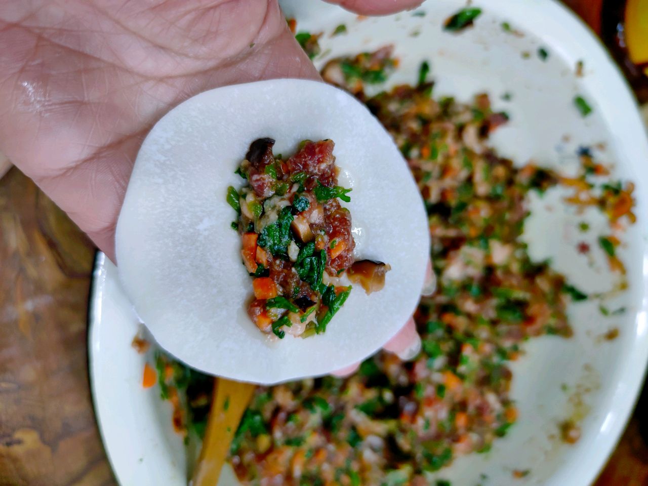 双味鲜肉大饺