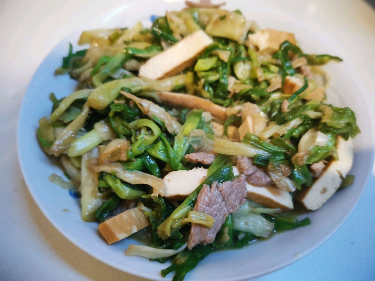 水芹炒肉丝