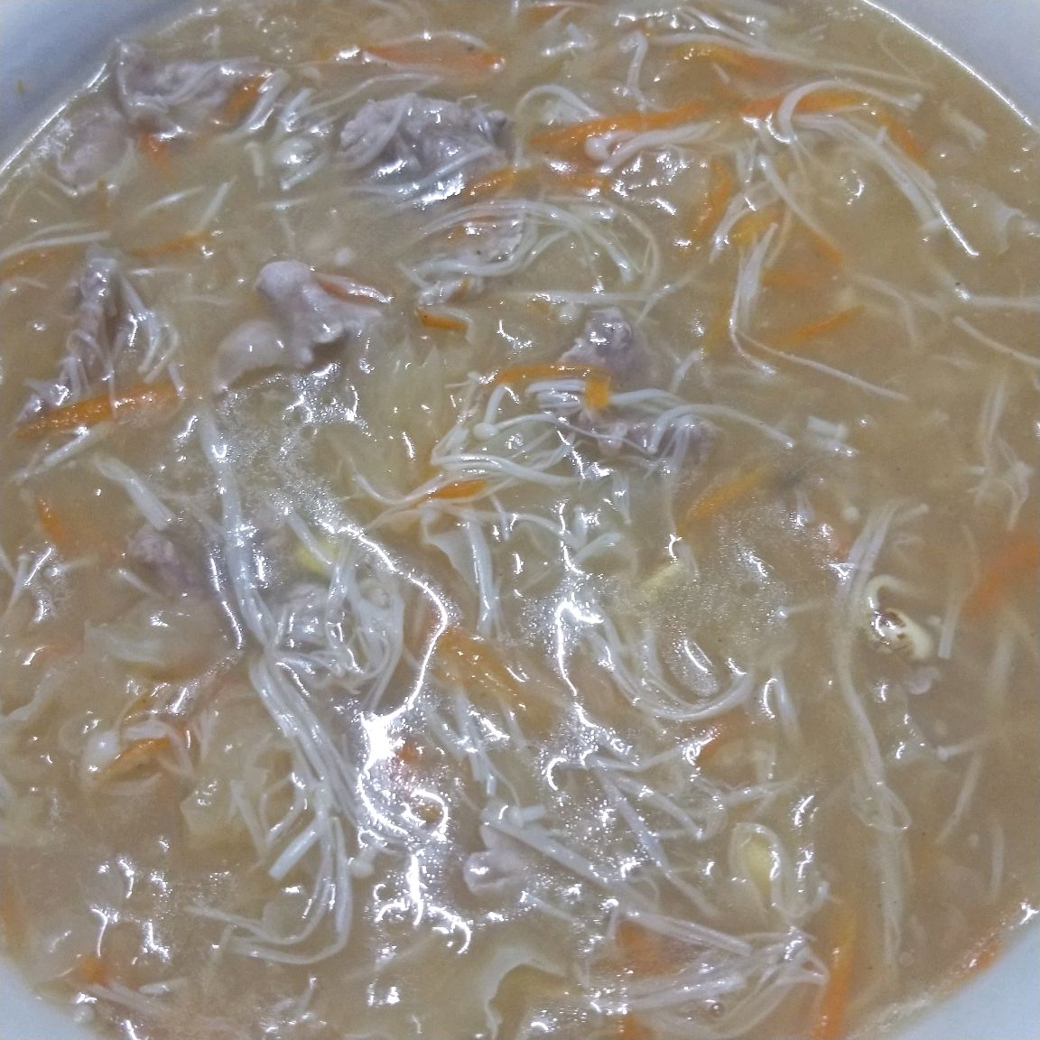 水煮捶肉片汤