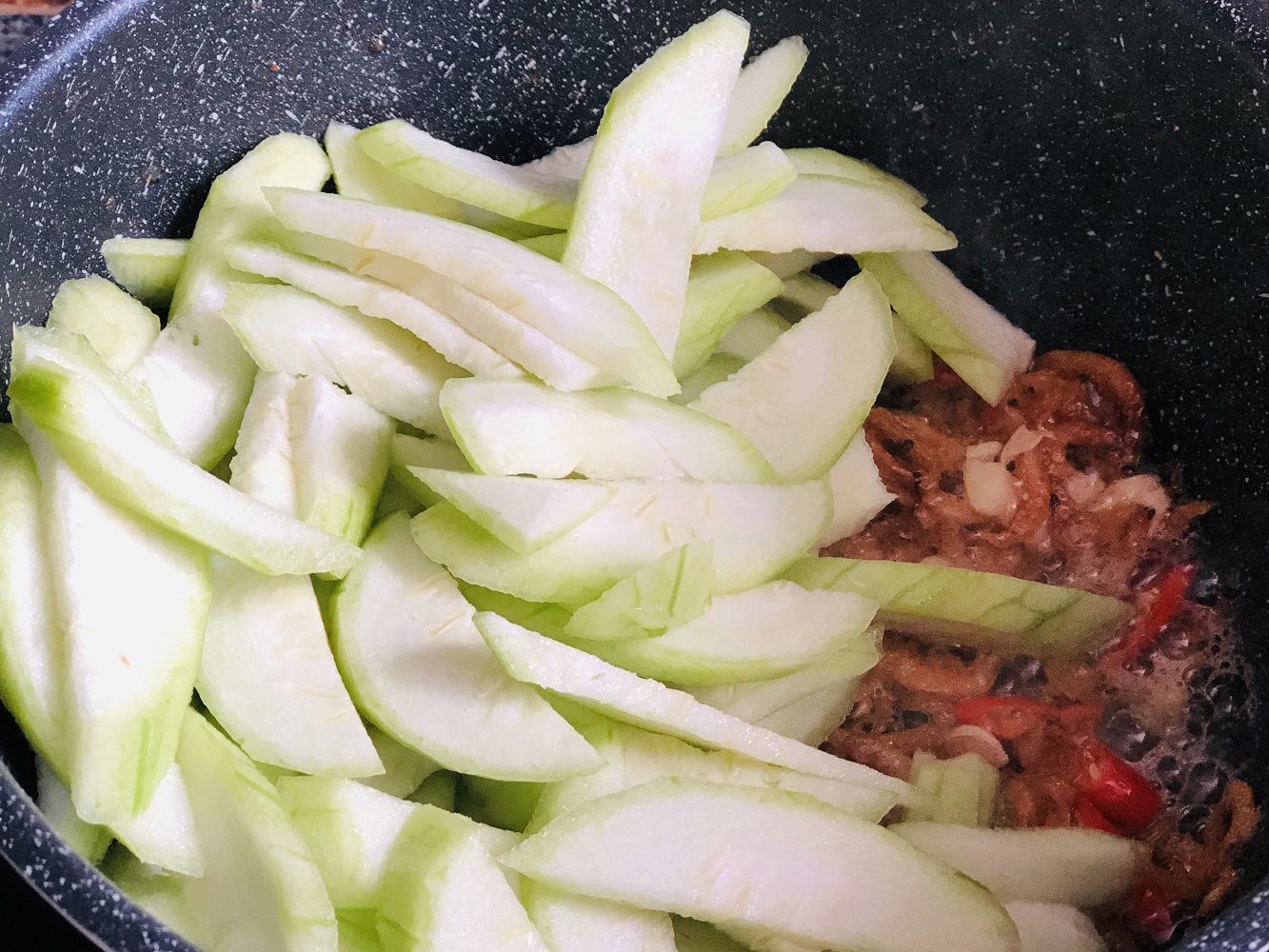 丝瓜炒虾米