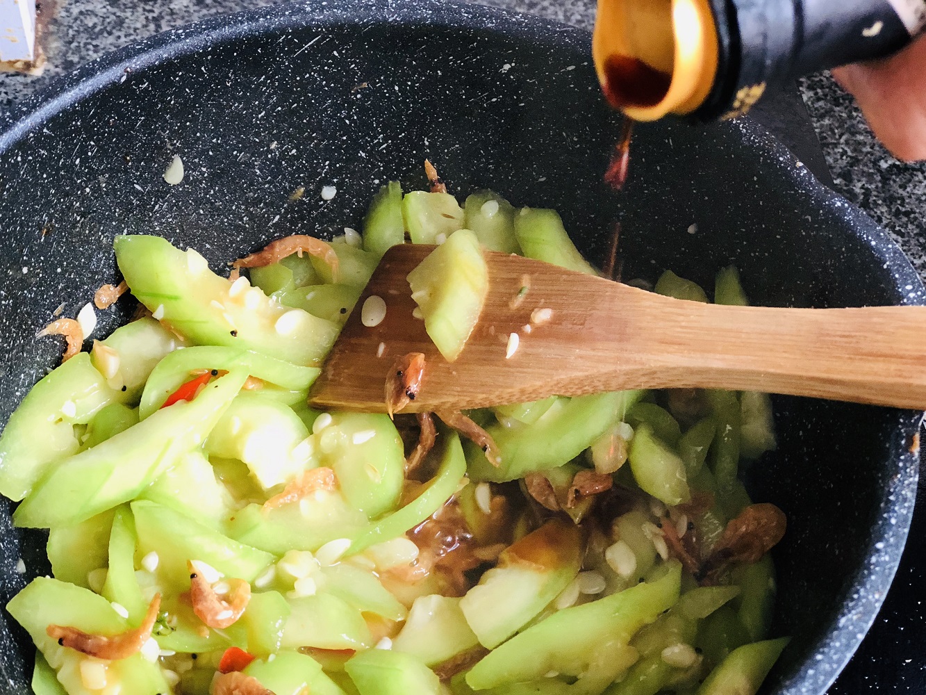 丝瓜炒虾米