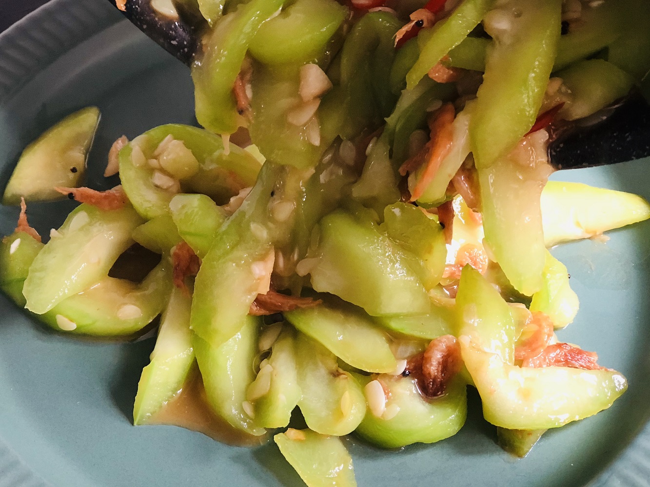 丝瓜炒虾米