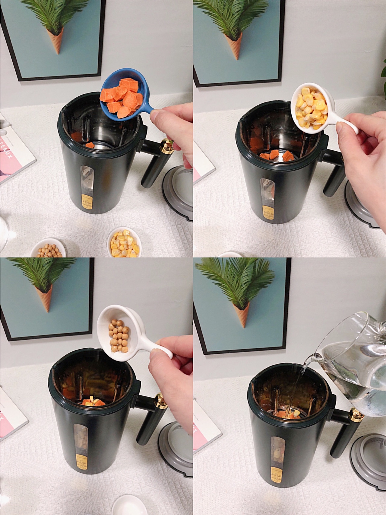 丝滑香甜红薯玉米豆浆