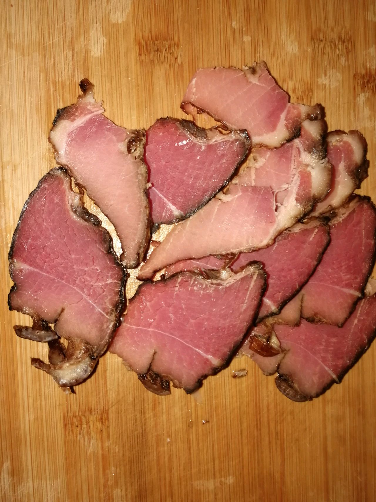 松茸炒熏腊肉