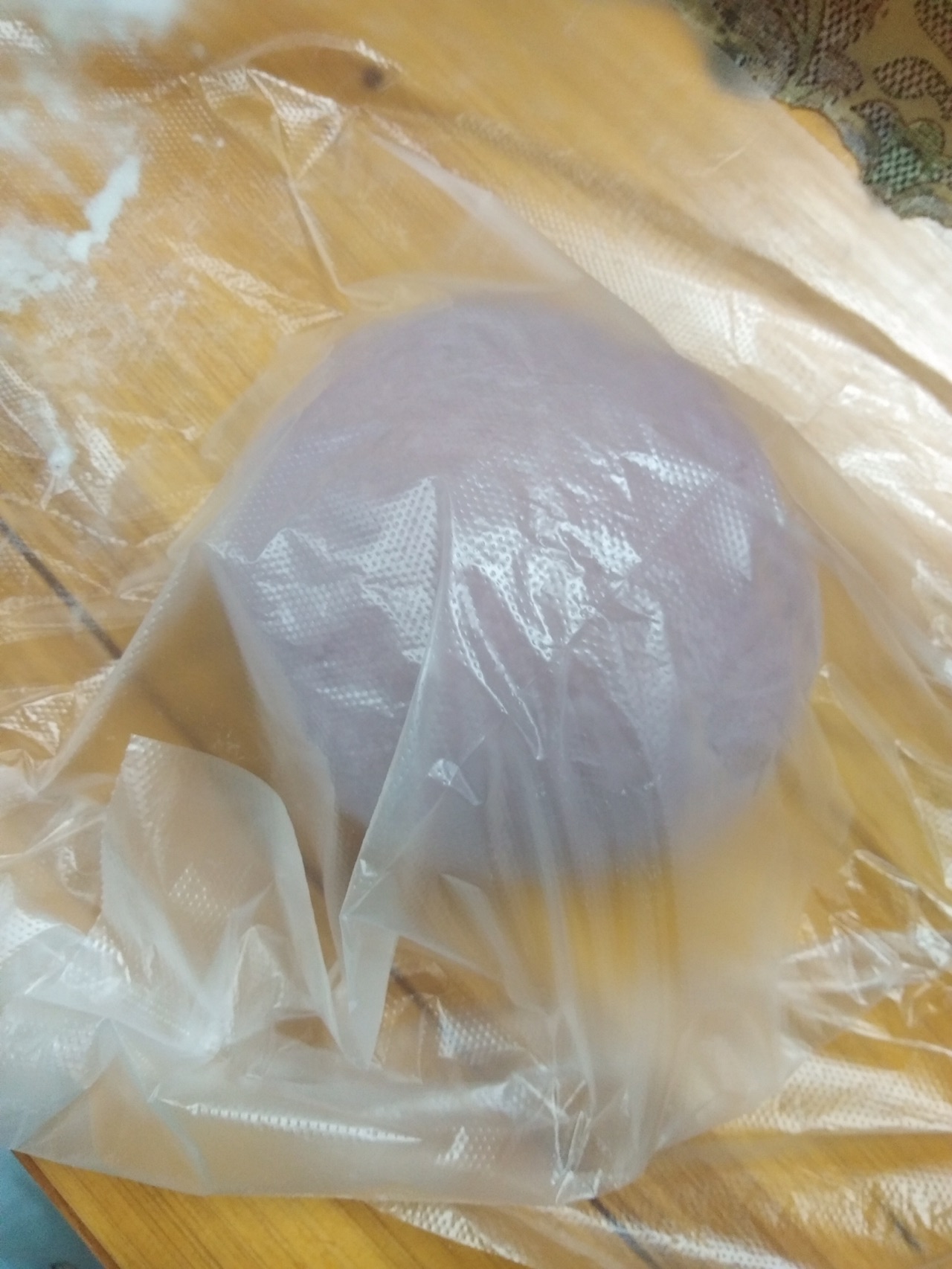 松软拉丝～奶香紫薯馒头
