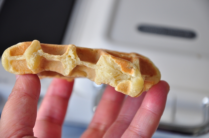 松软香甜的香蕉华夫饼