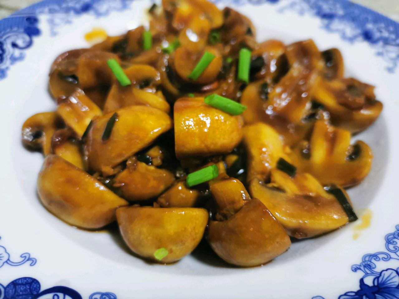 素炒白蘑菇