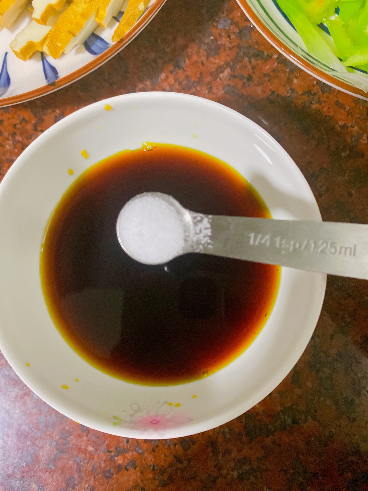 素炒豆干