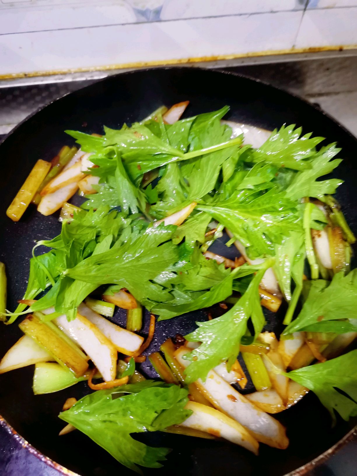 素炒煎豆腐