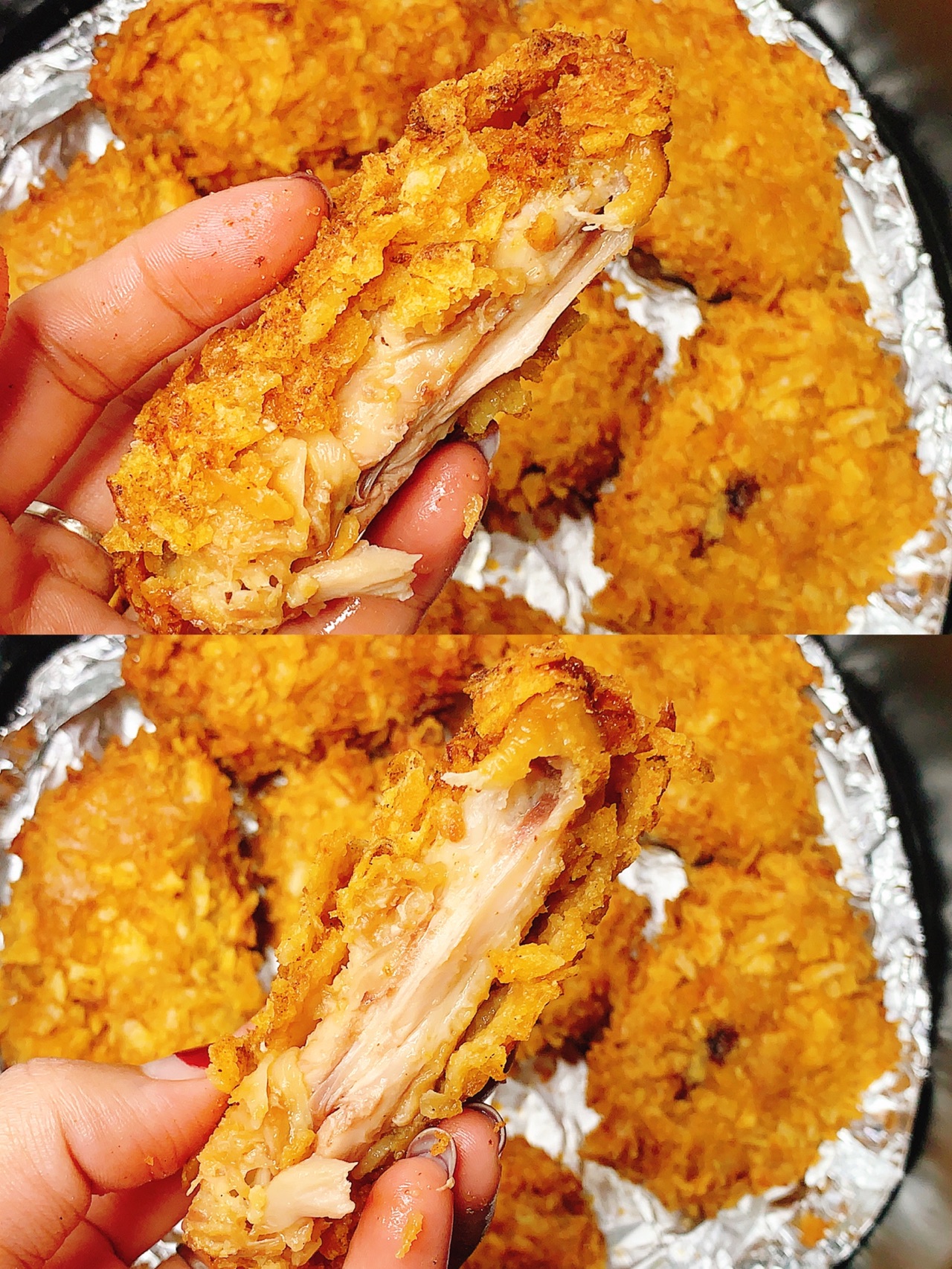 酥脆过瘾超好吃!肉嫩多汁的薯片鸡翅