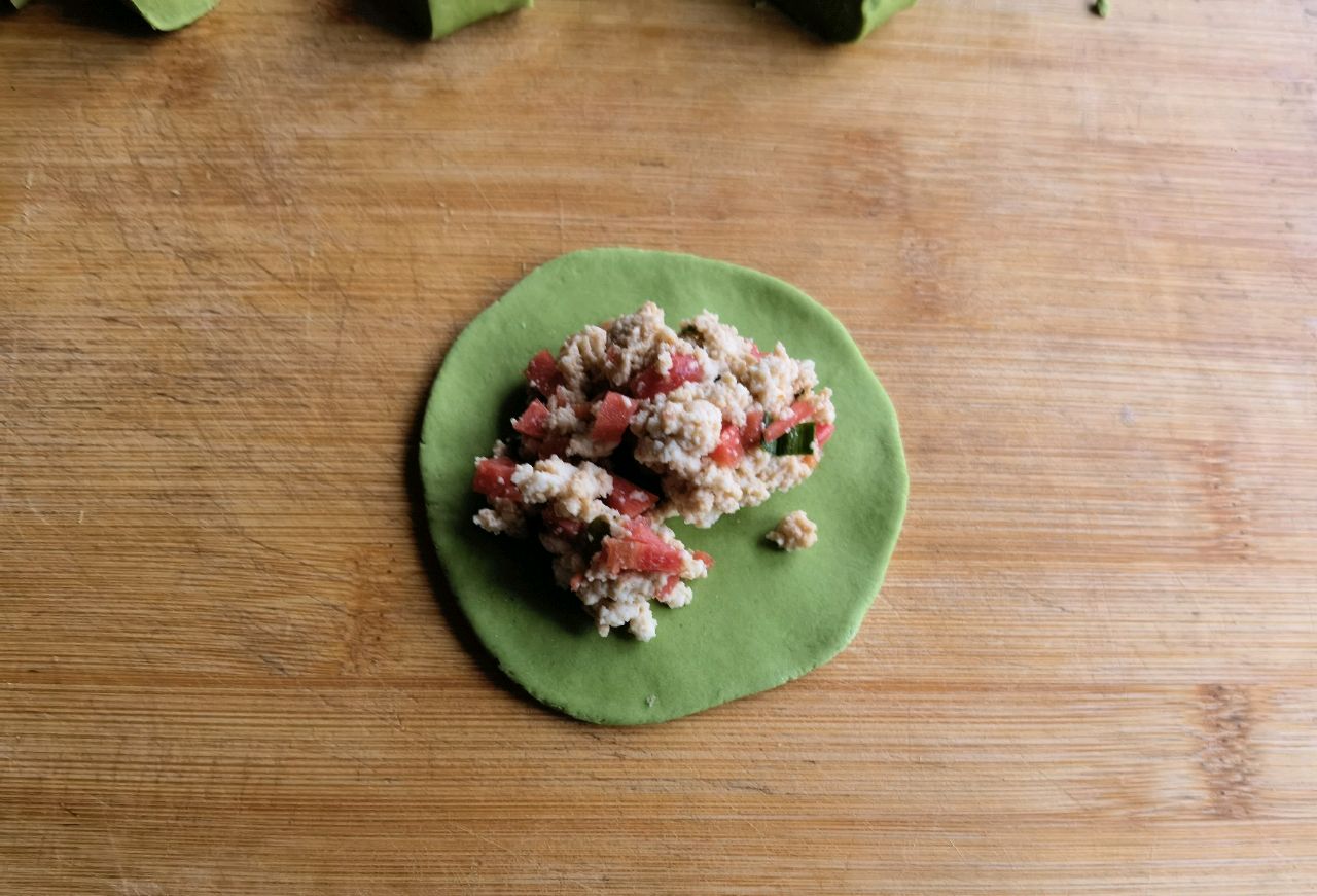 素豆腐饺