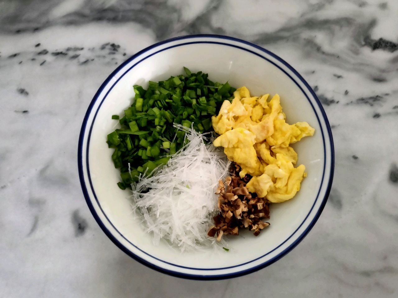 素馅韭菜饼