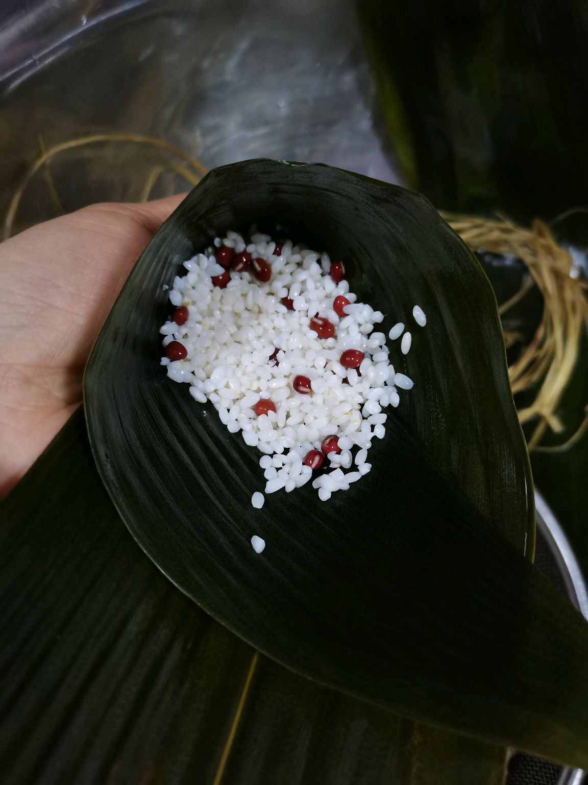 素粽子--红豆蜜枣粽