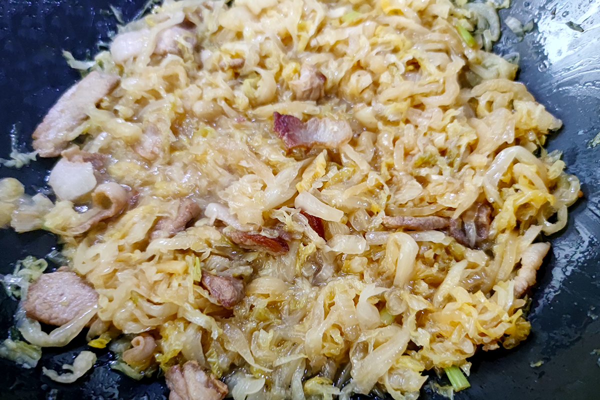 酸菜炒粉条