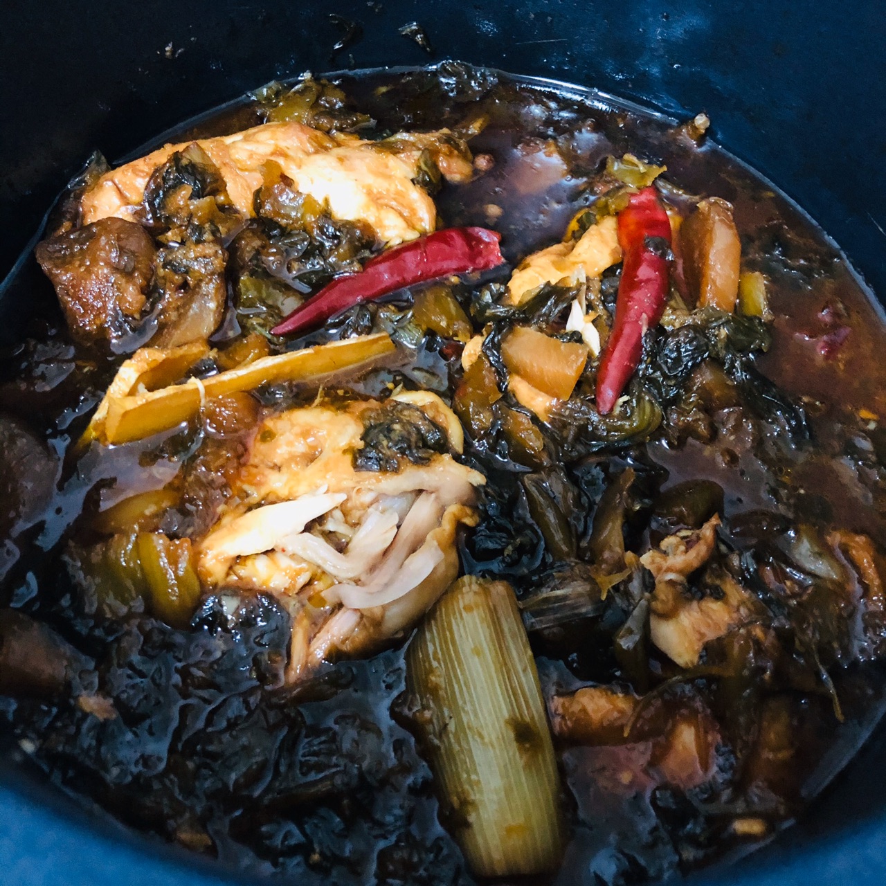 酸菜鸡肉煲（电饭锅就能做）