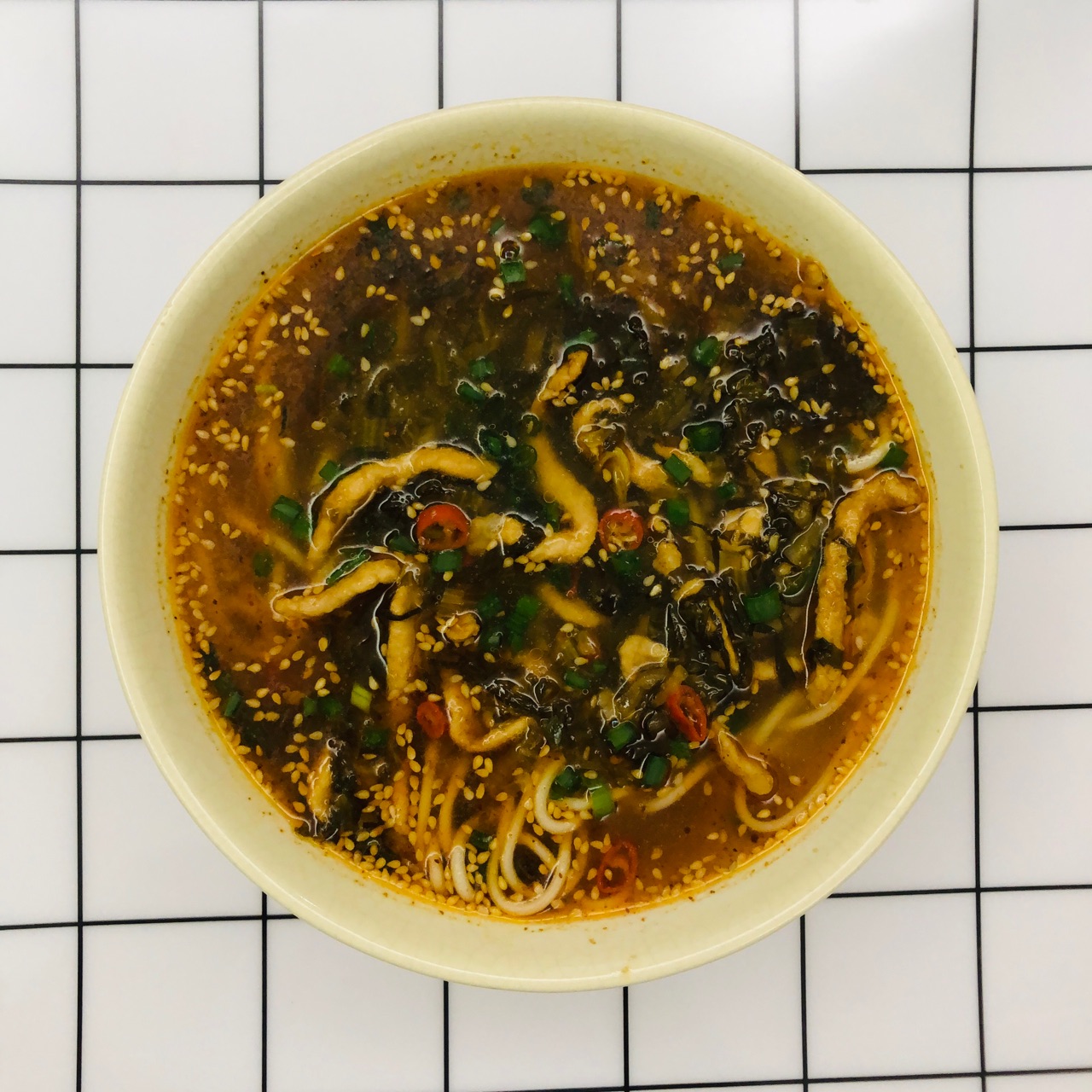 酸菜肉丝面