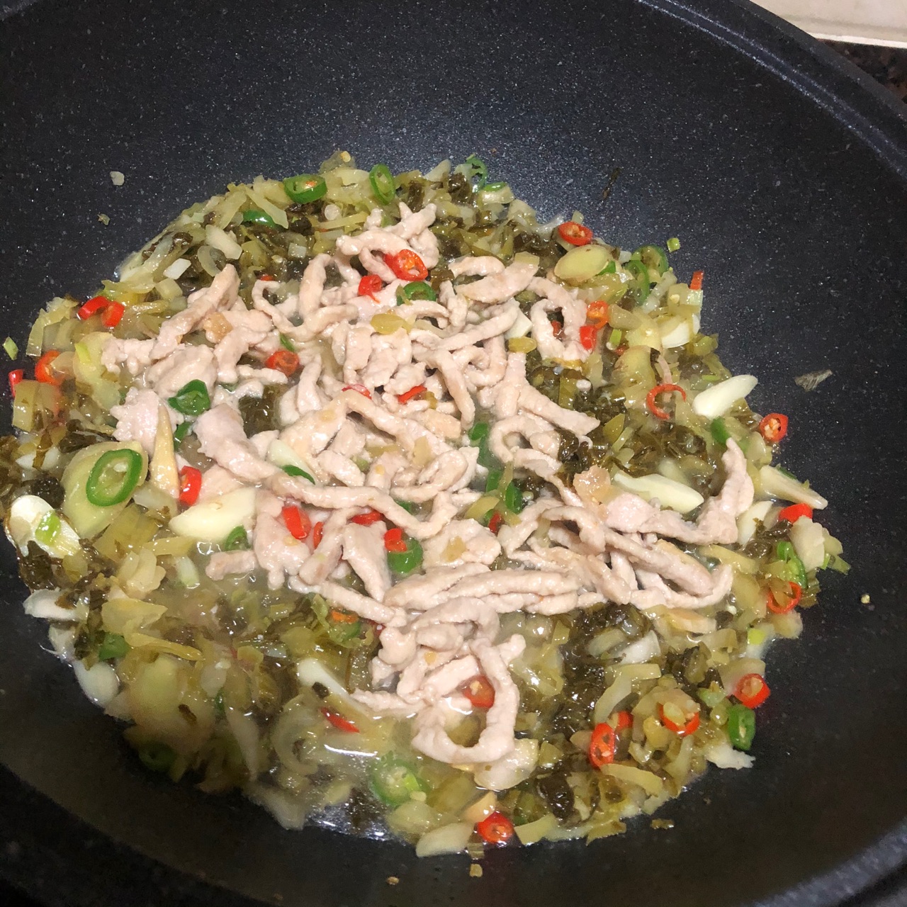 酸菜肉丝面