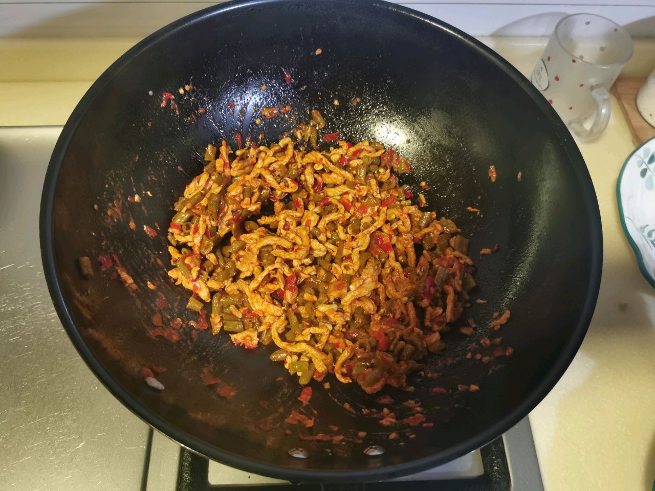 酸豆角辣味肉丝