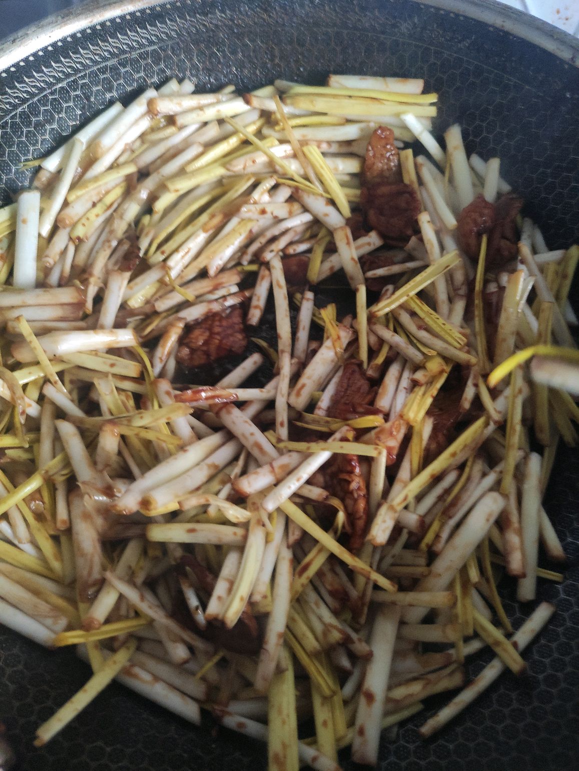 蒜黄炒肉