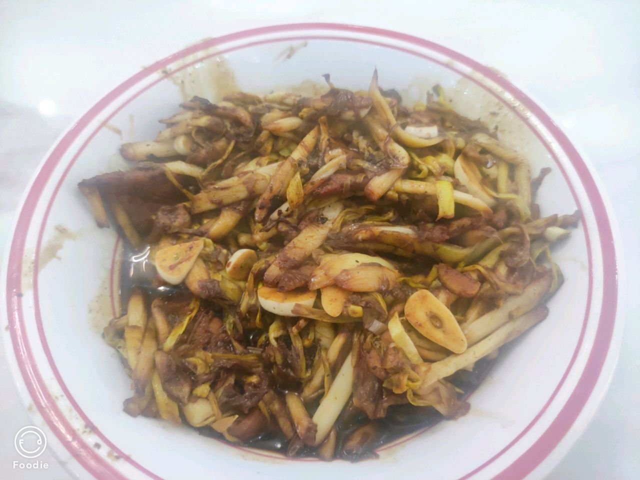 蒜黄炒肉