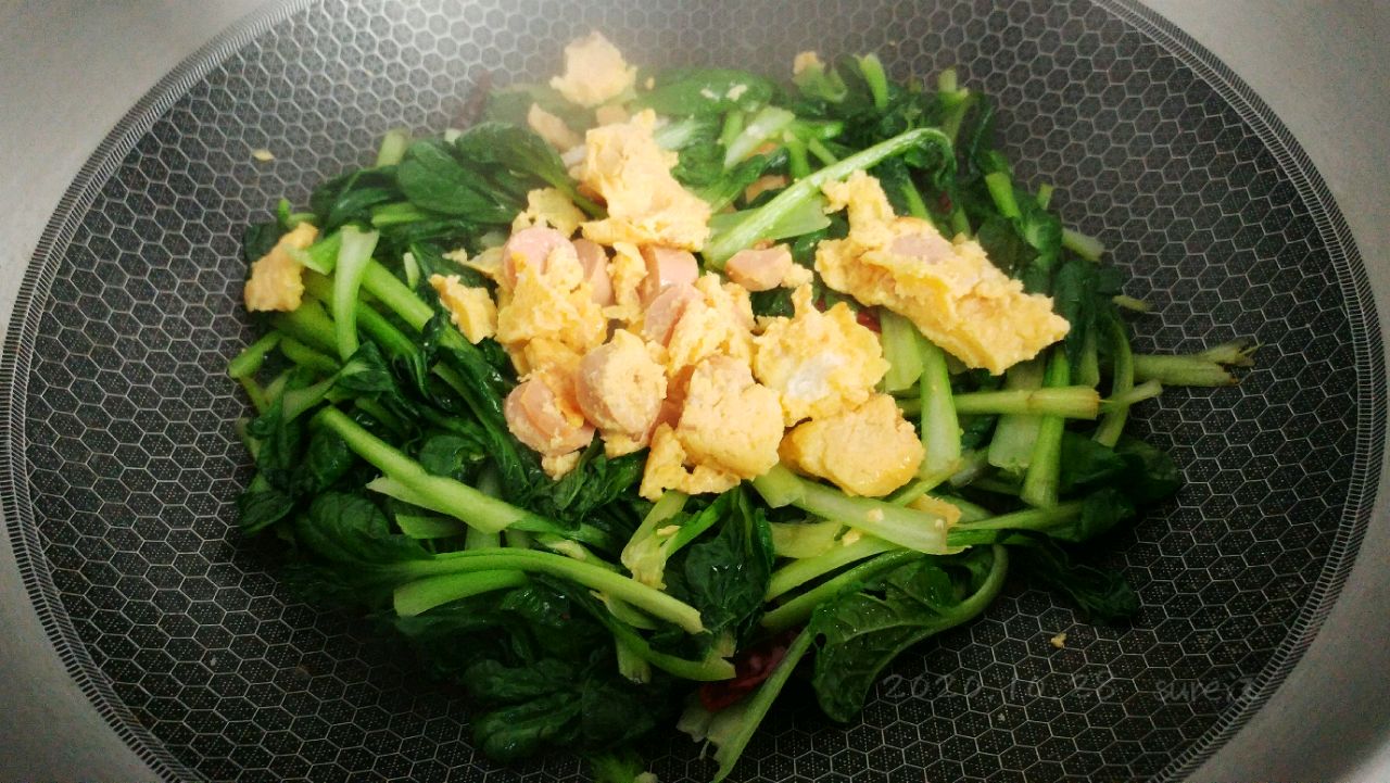 蒜辣豆干乌塌菜