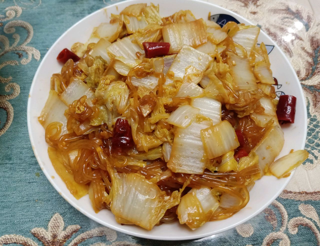 酸辣粉丝娃娃菜