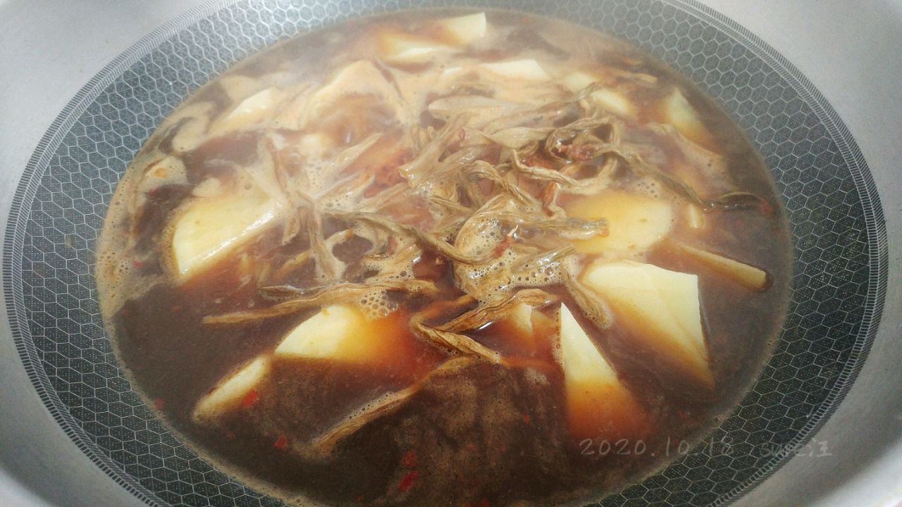 蒜辣蚝香土豆鱼