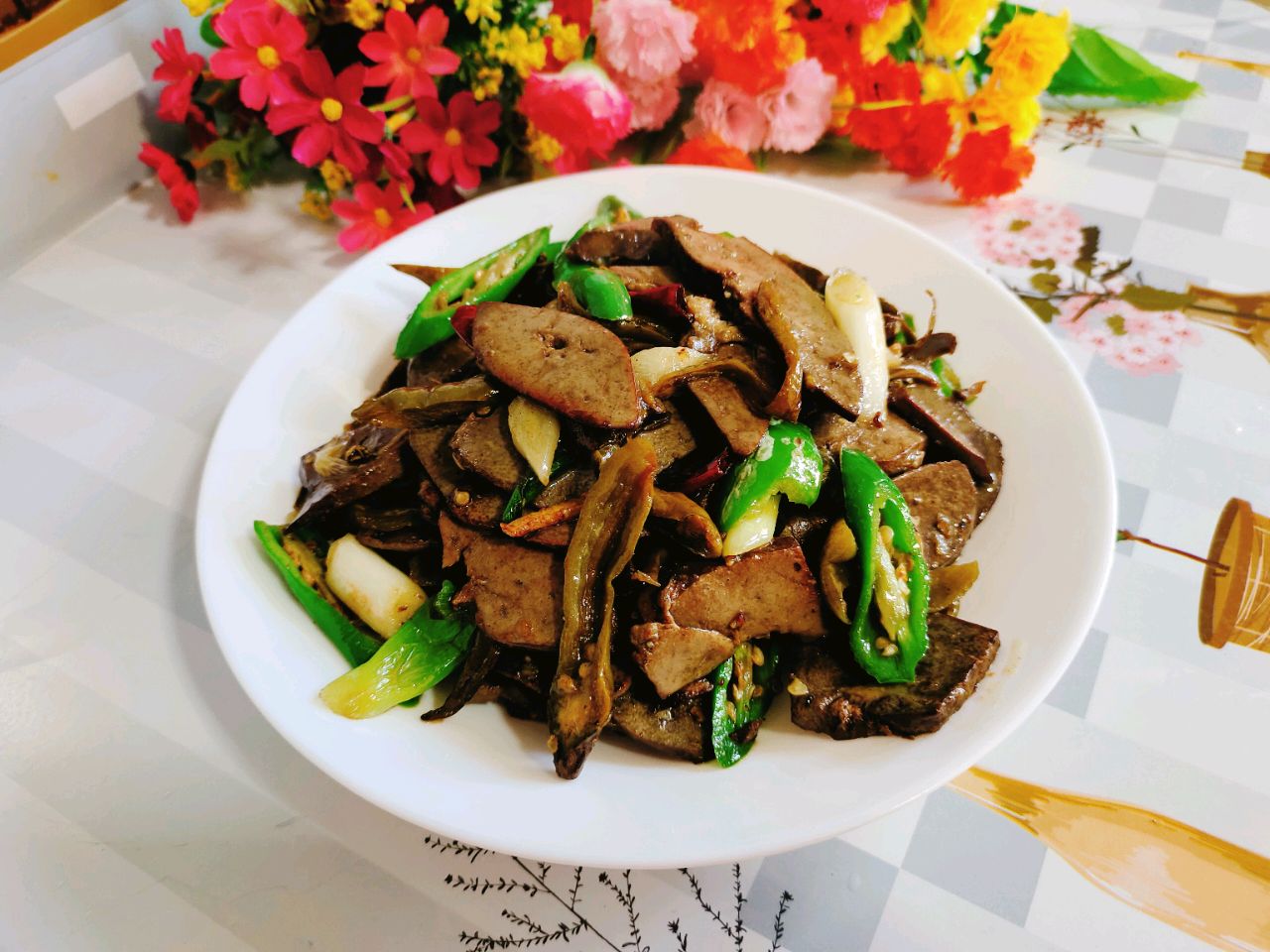 酸辣椒爆羊肝