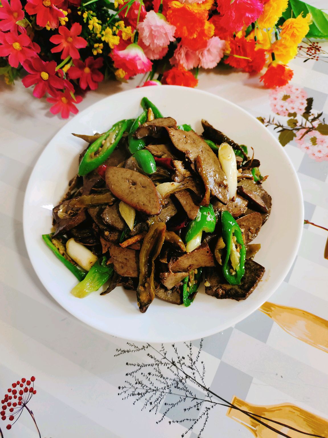 酸辣椒爆羊肝