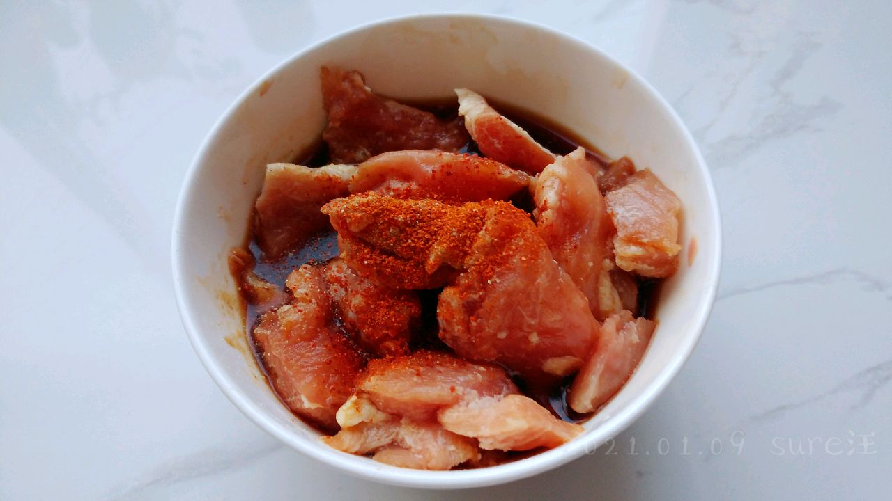 蒜辣萝卜豆瓣鸡