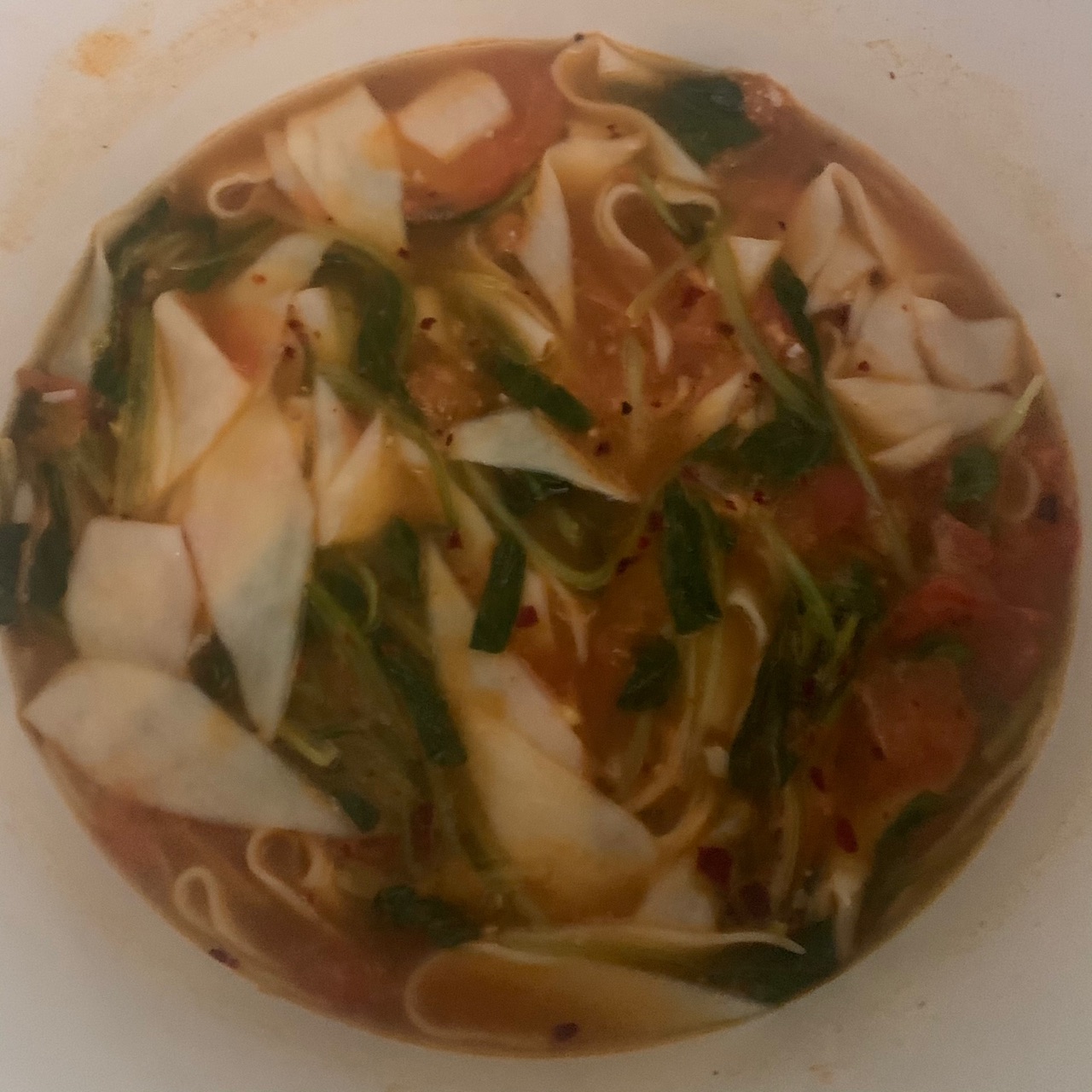 酸辣面片汤